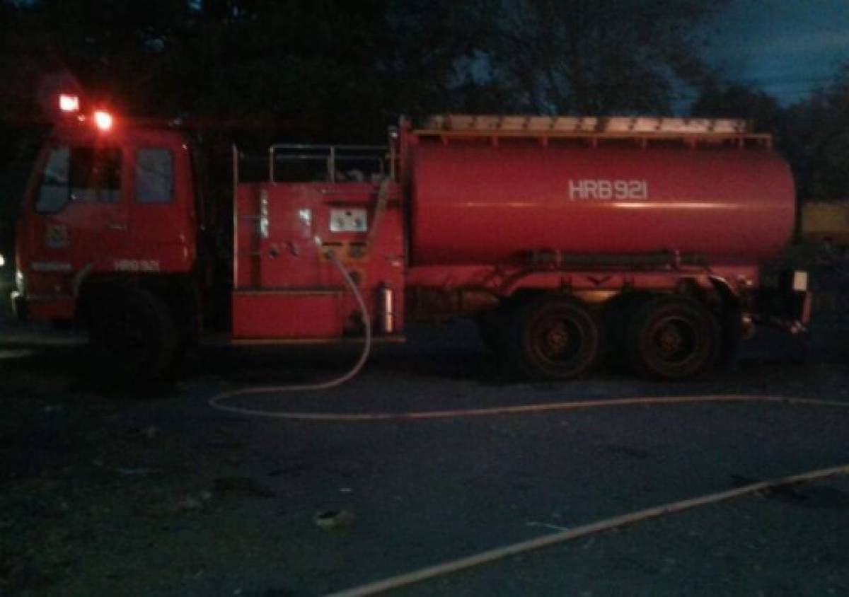 Incendio consume bodega de llantas en Choluteca 