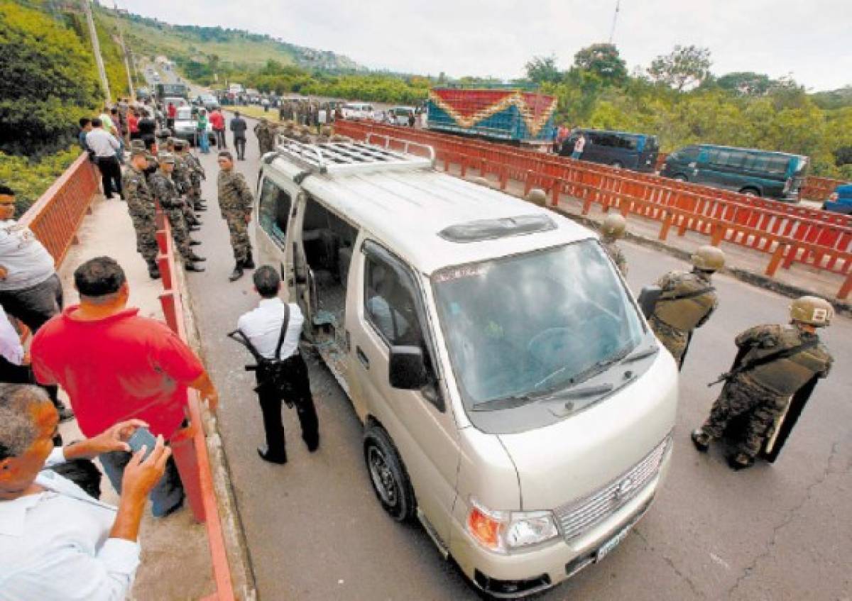 Honduras: Policía Militar dispara contra microbús al sur de Tegucigalpa