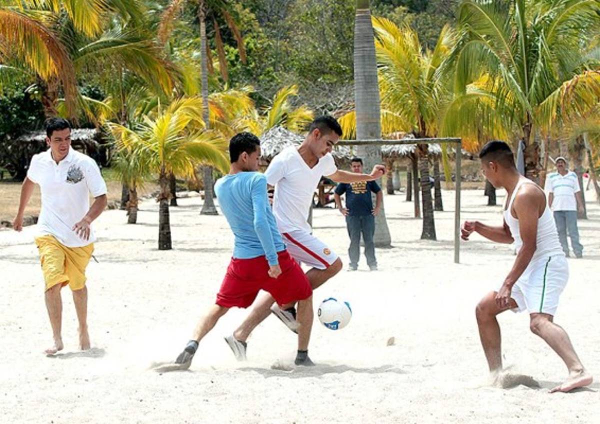 Una playa creada por el hombre