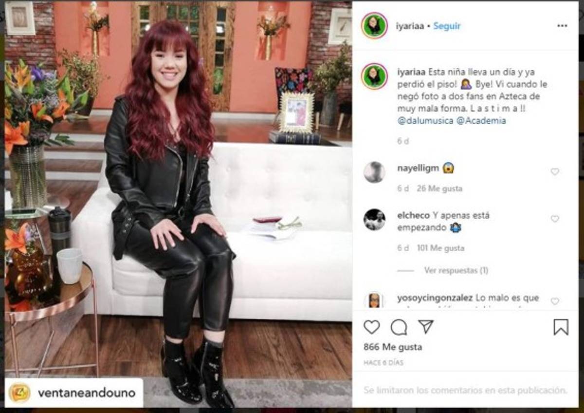 Productora de Ventaneando asegura que a Dalú se le subió la fama