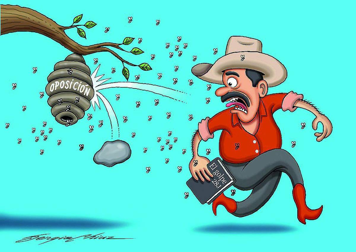 Le cayeron las avispas