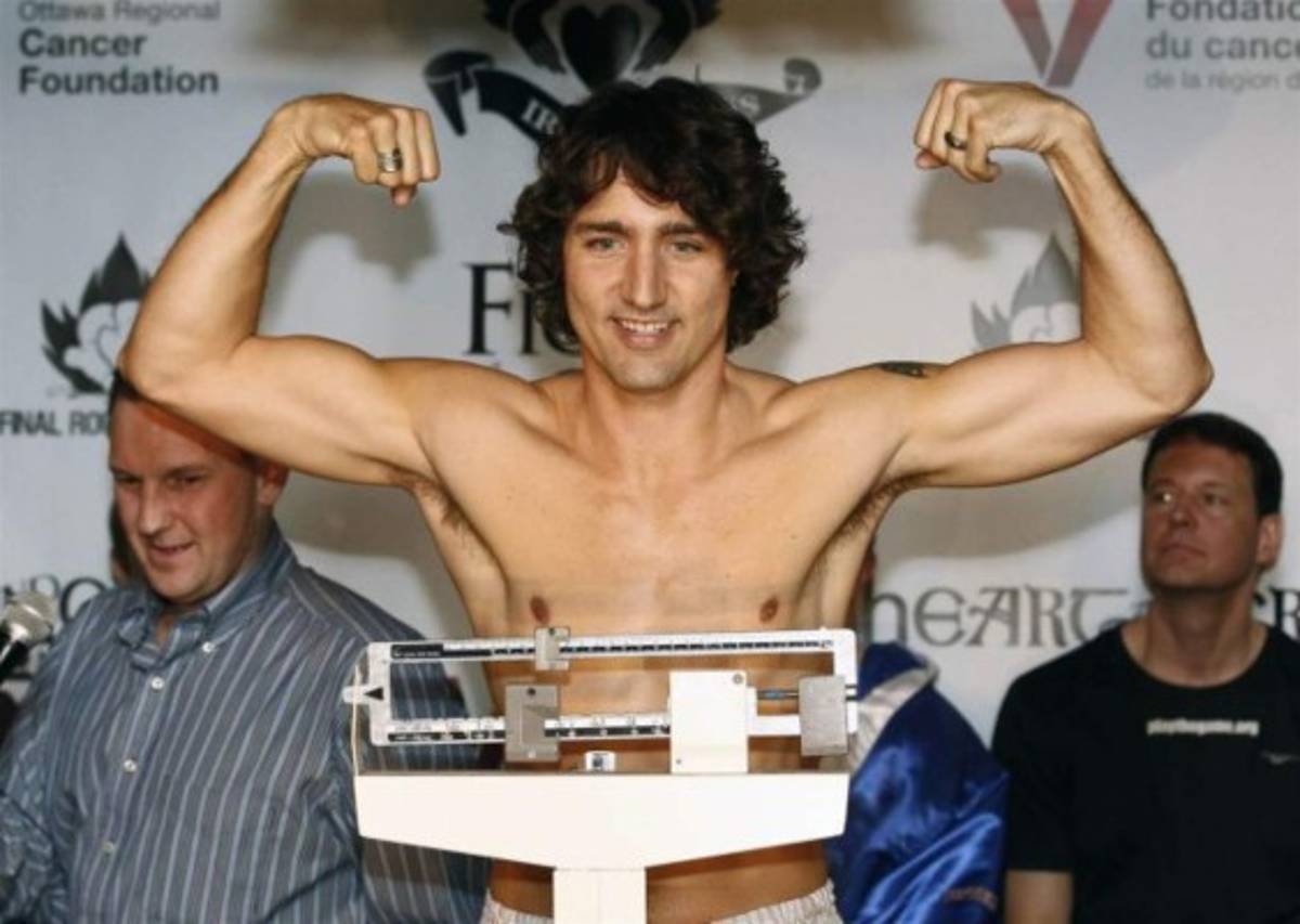 Se viraliza una foto del primer ministro Trudeau sin camisa