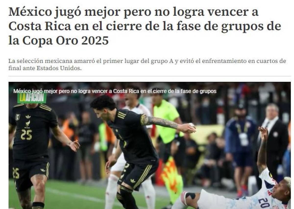 Lástima: Faitelson y prensa mexicana reaccionan tras amargo empate ante Costa Rica Lástima: Faitelson y prensa mexicana reaccionan tras amargo empate ante Costa Rica