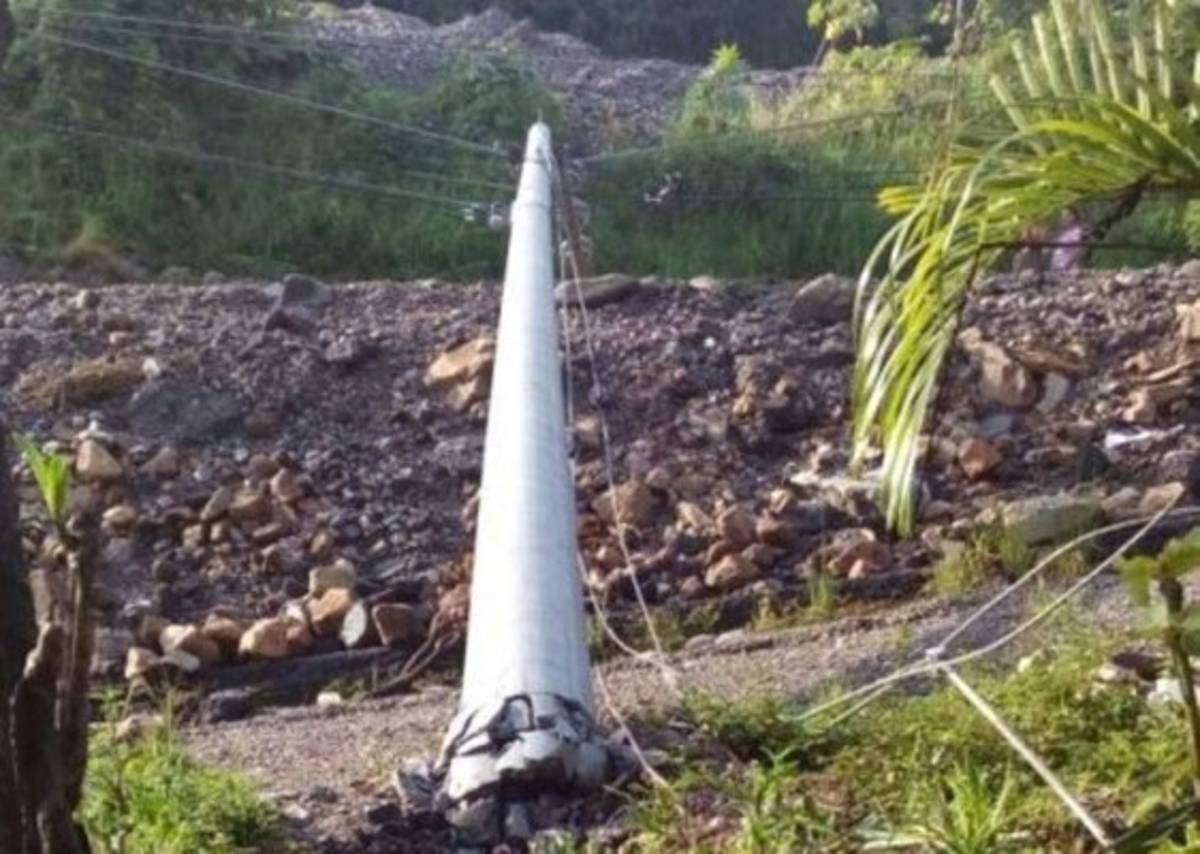 EEH realiza la rehabilitación del servicio eléctrico en El Ajagual, Copán