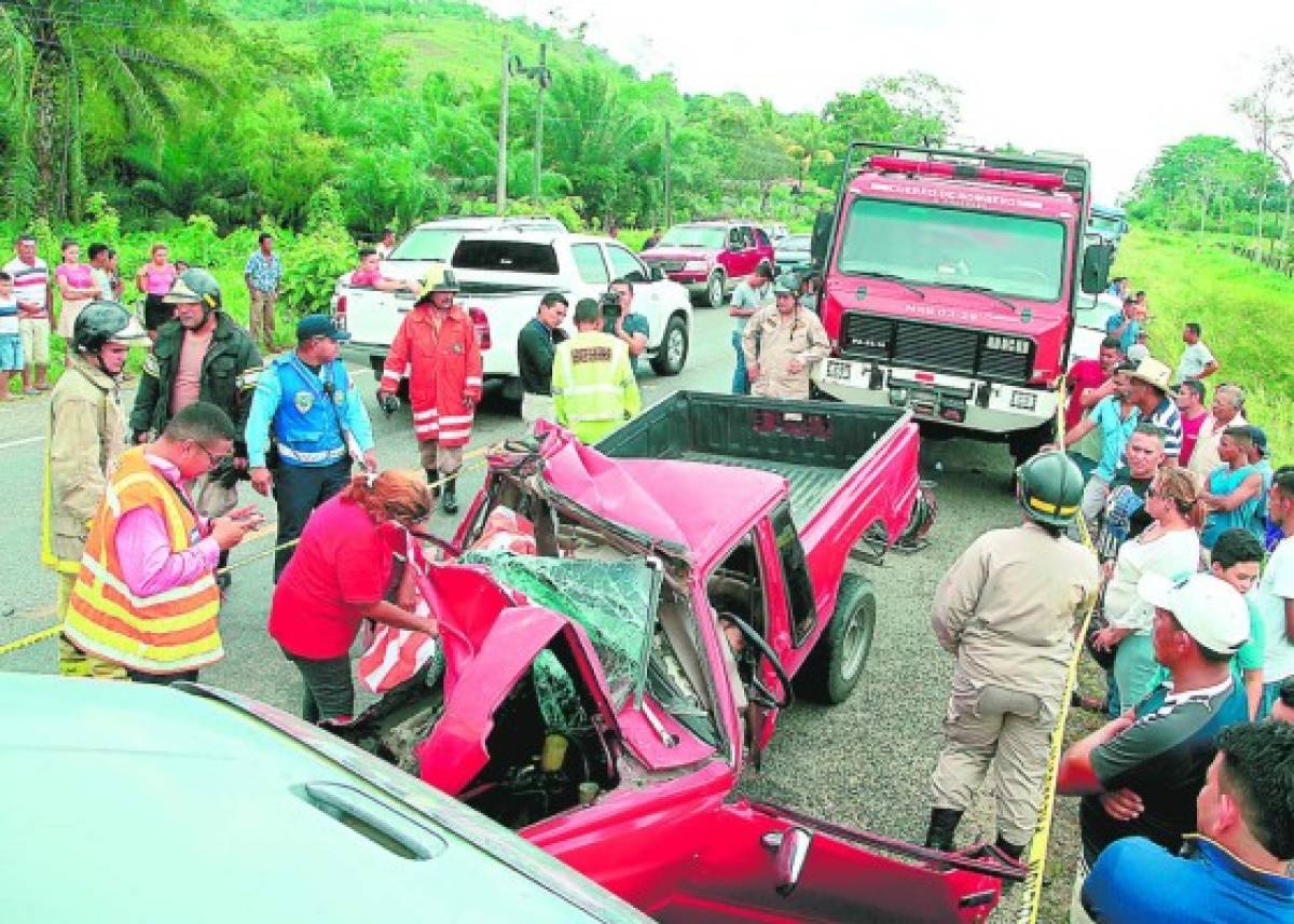 Trágico accidente deja tres personas muertas en El Progreso