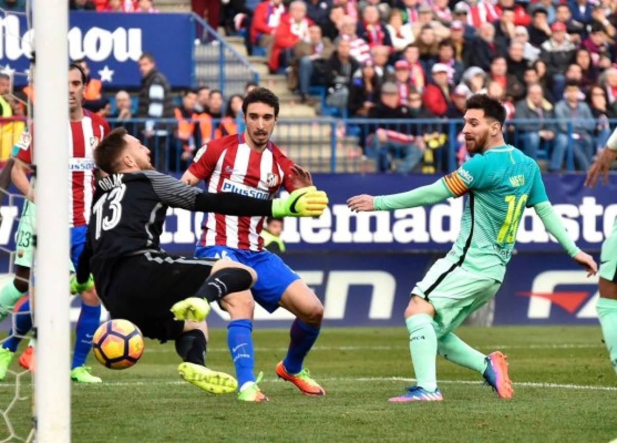 El Barça venció 2-1 al Atlético de Madrid en el Calderón