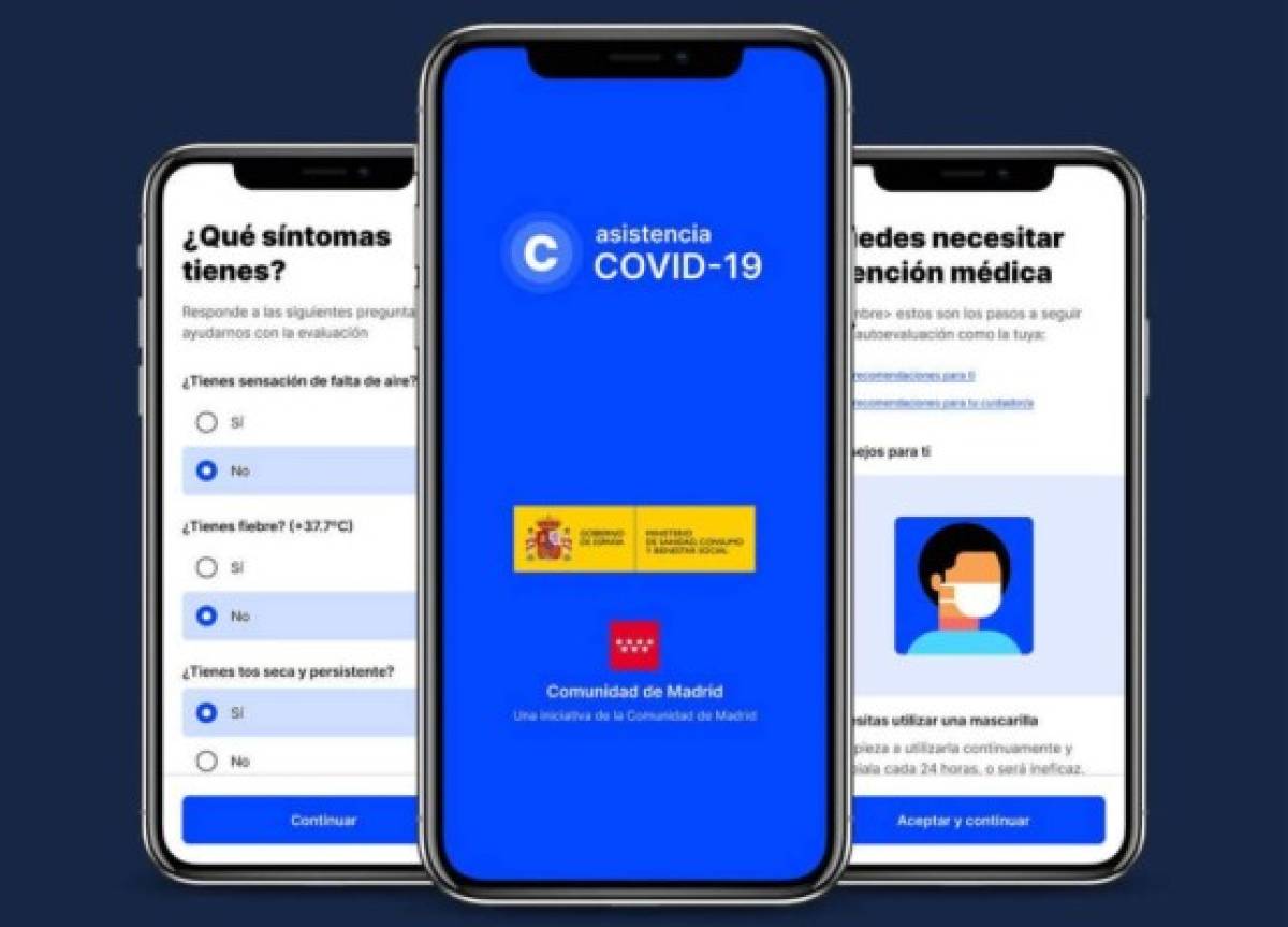 Madrid lanza una app para evaluar síntomas del coronavirus  