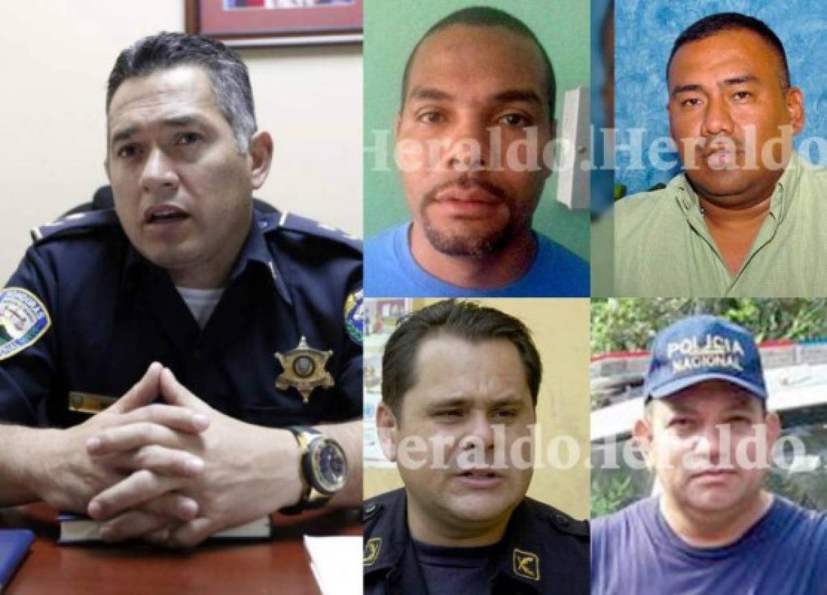 Estos son los exoficiales de la Policía Nacional que se entregaron voluntariamente a las autoridades de los EE UU.