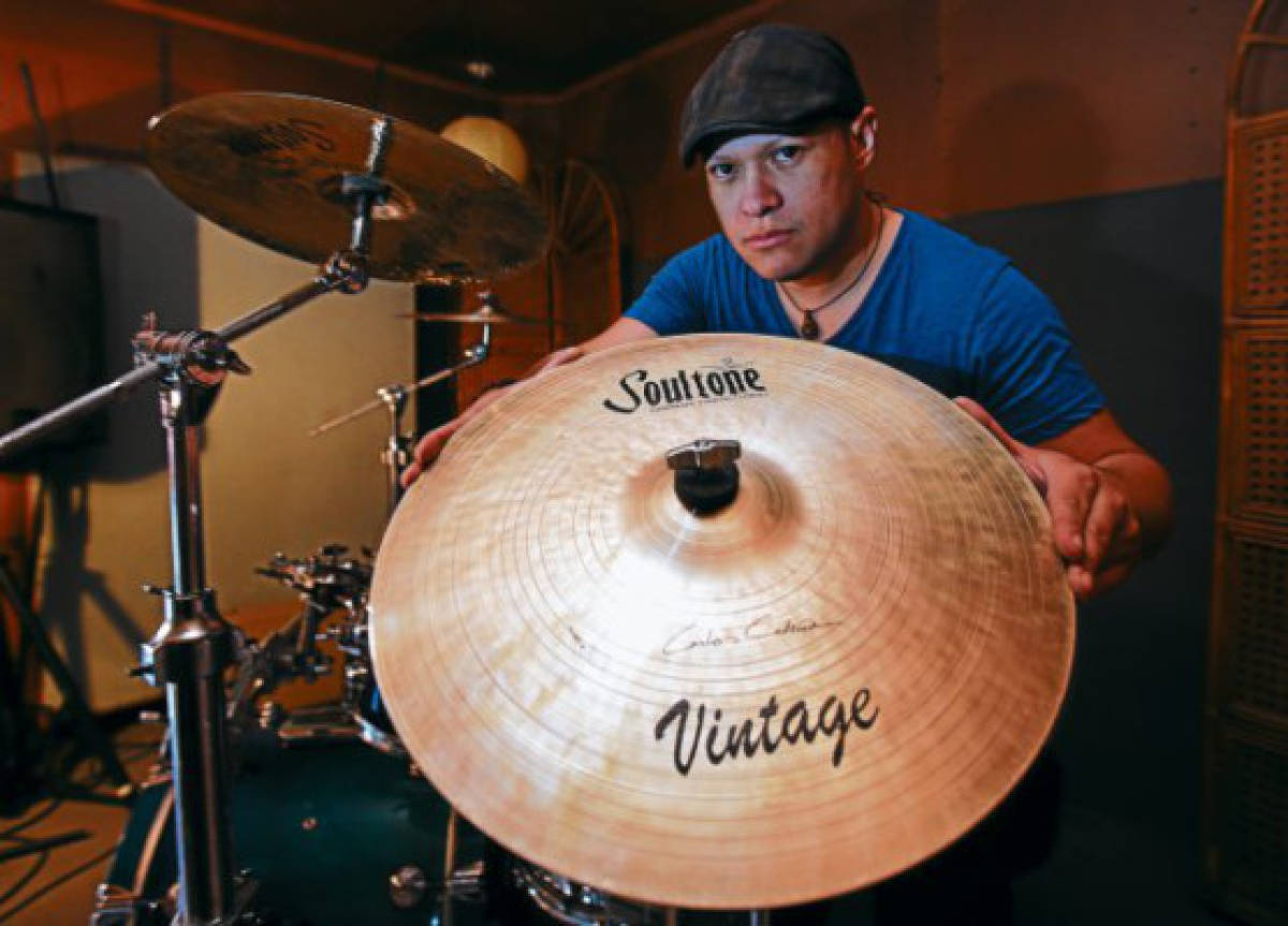 Carlos Cedeño, primer embajador catracho de Soultone Cymbals