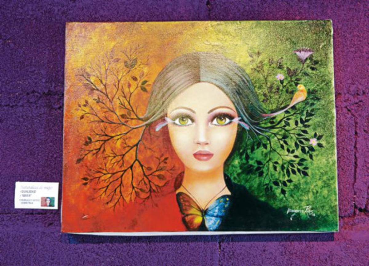 Naturaleza femenina expresada en lienzo