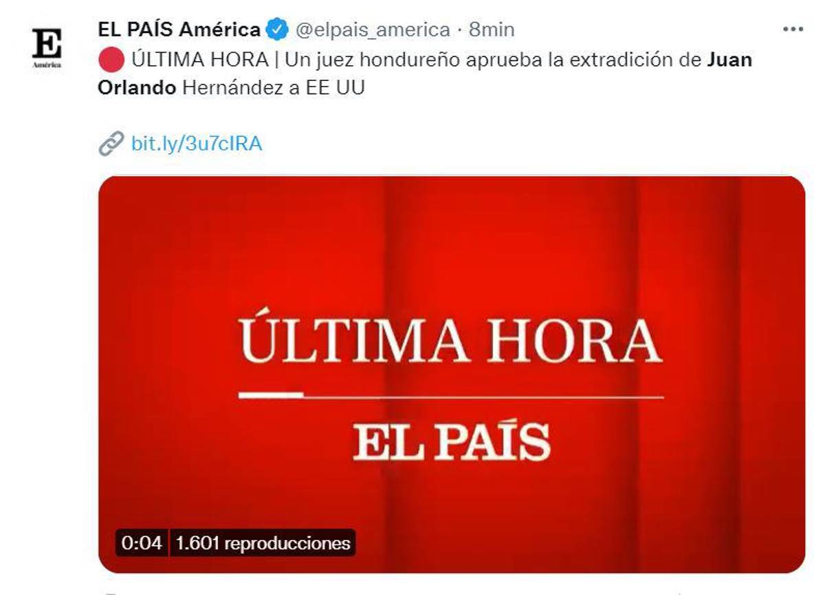 Así informan medios internacionales luz verde a extradición de Juan Orlando Hernández