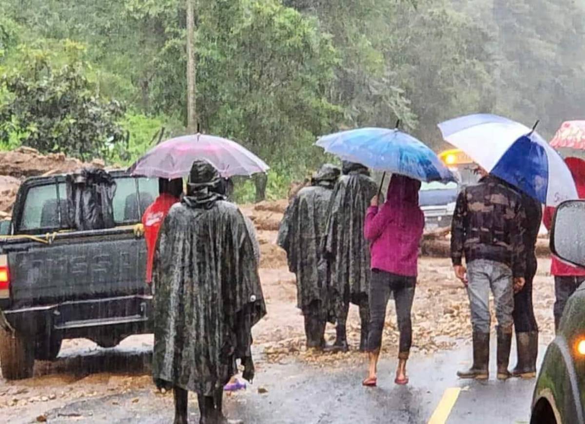 Personas caminaron por la zona para llegar a sus destinos.