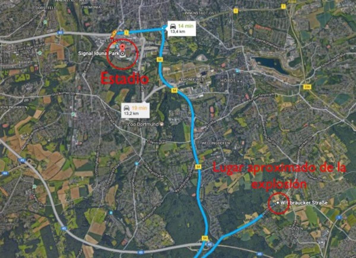 Atentado: Tres explosión sobre el autobús del Borussia Dortmund: un herido