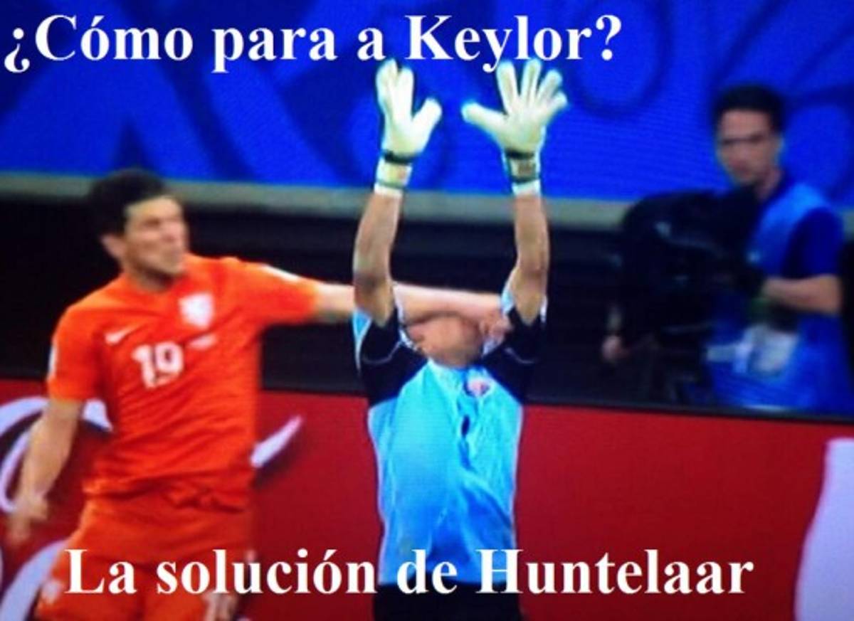 Los memes a Keylor Navas ante Holanda