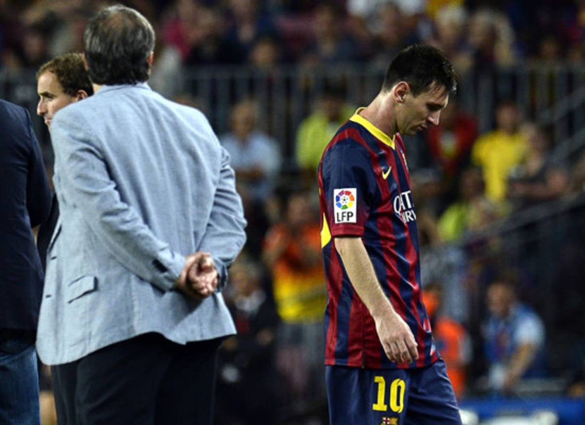 Video: La molestia de Messi al ser sustituido