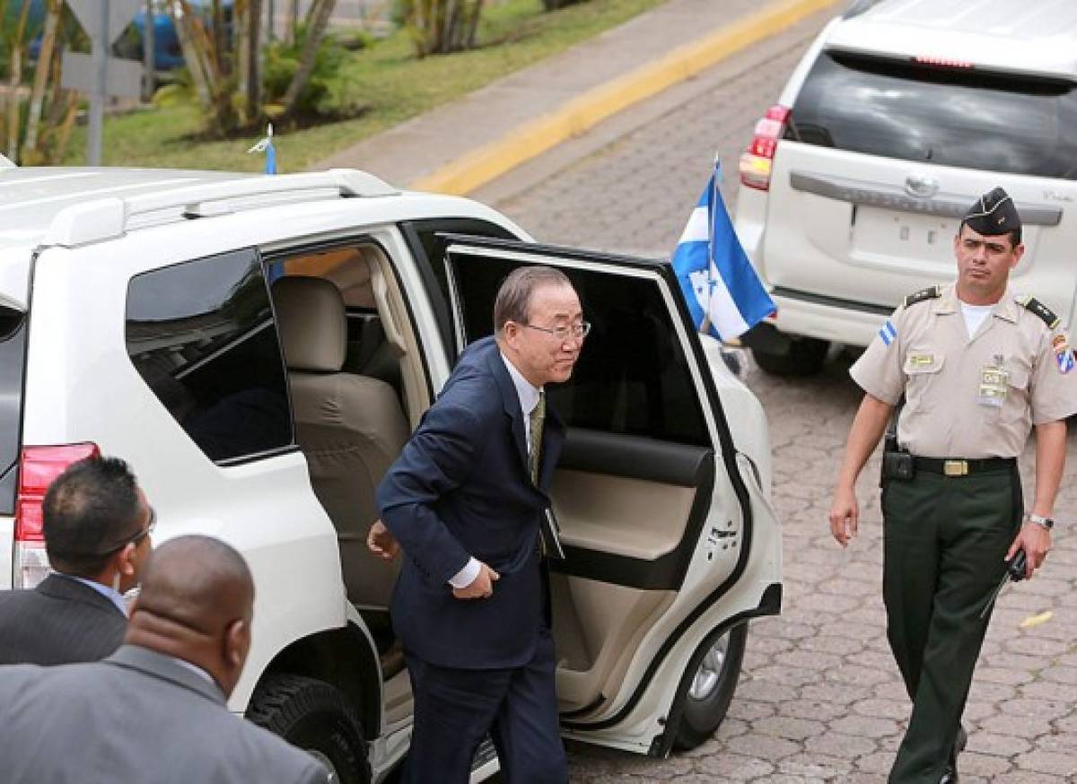 La visita de Ban Ki-moon a Honduras en fotos