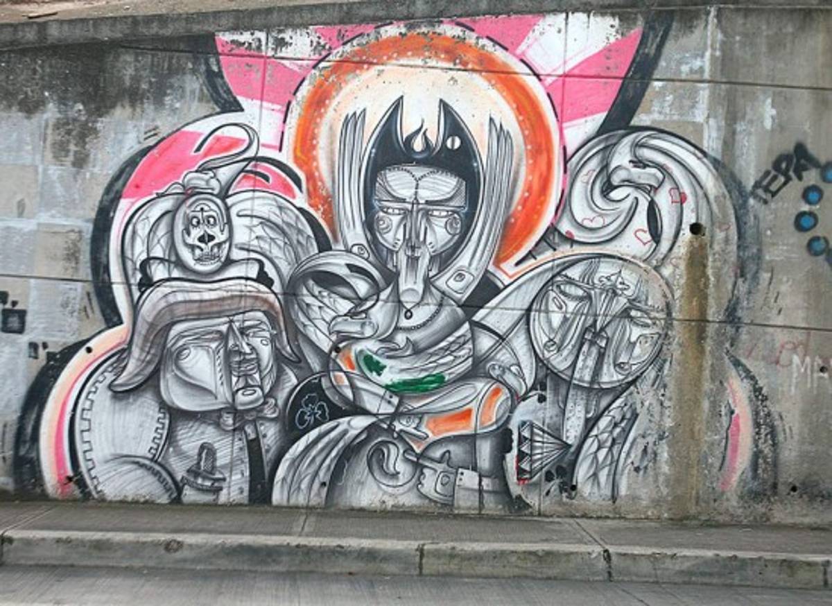 Hondureños a favor y en contra de grafitis