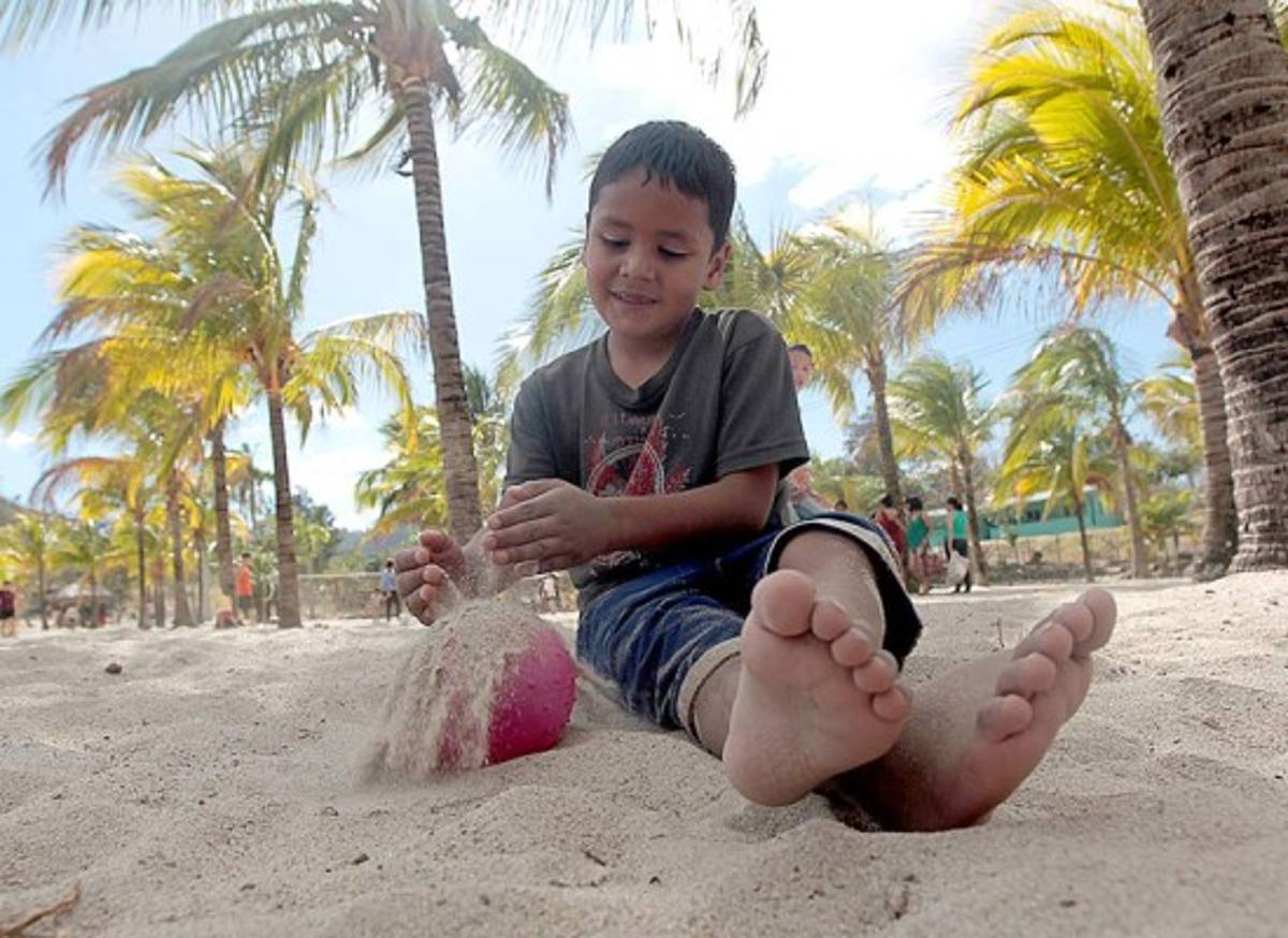 Una playa creada por el hombre