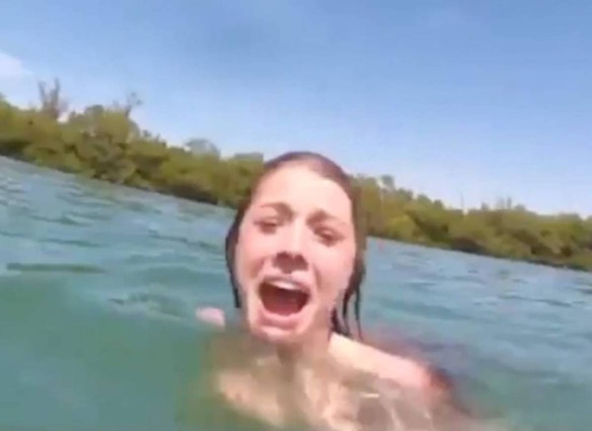 VIDEO: Joven entra en pánico al ver una criatura gigante y misteriosa