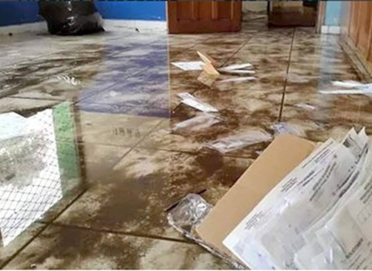 Hospital y RNP de La Ceiba afectados por lluvias