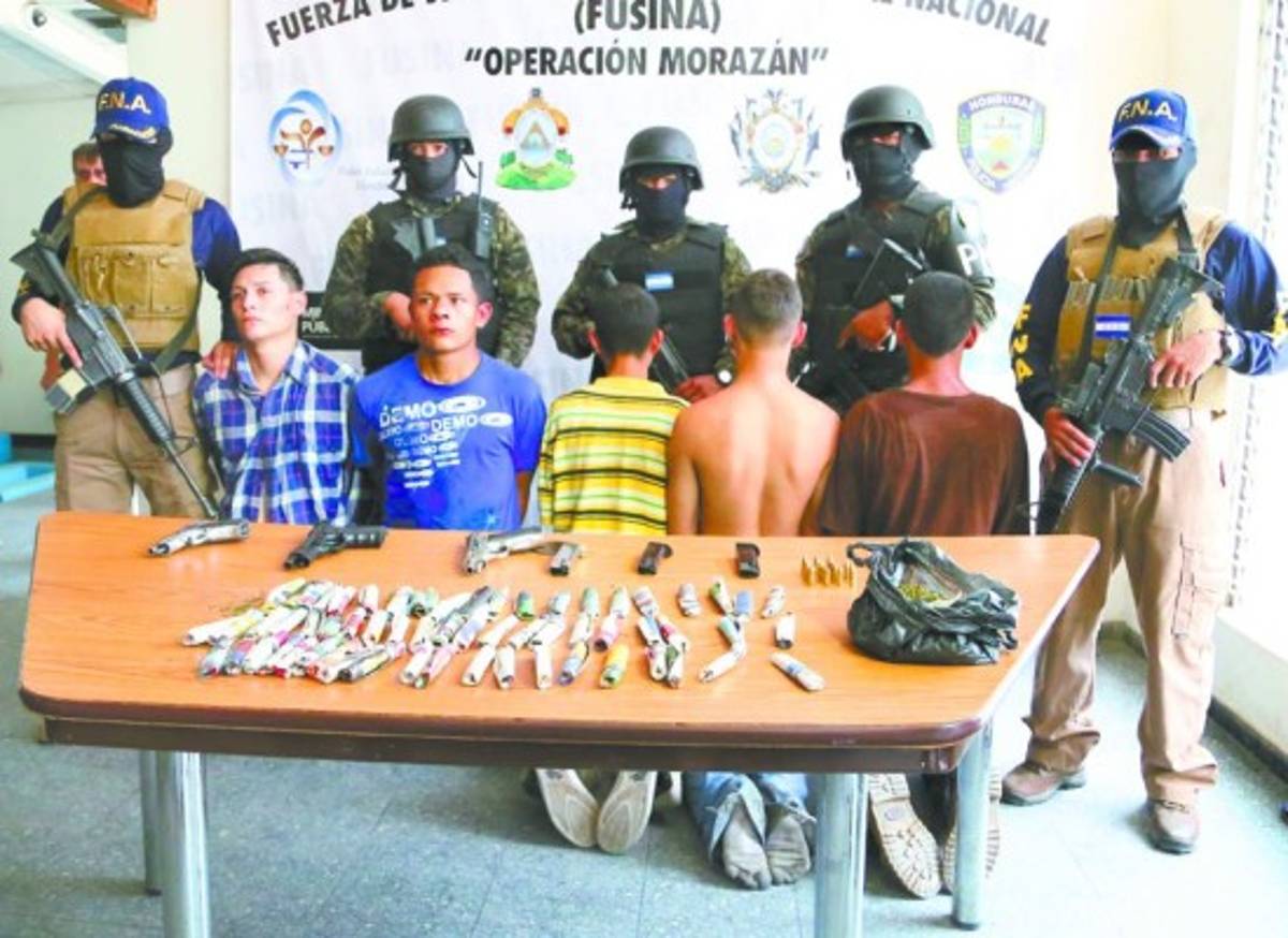Cinco pandilleros capturados en rescate de secuestrado