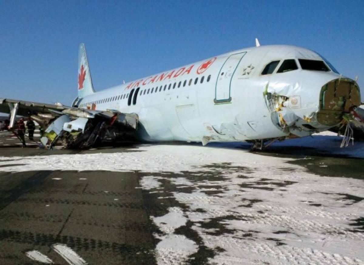 23 heridos al salir de pista un avión A320 de Air Canadá en Halifax