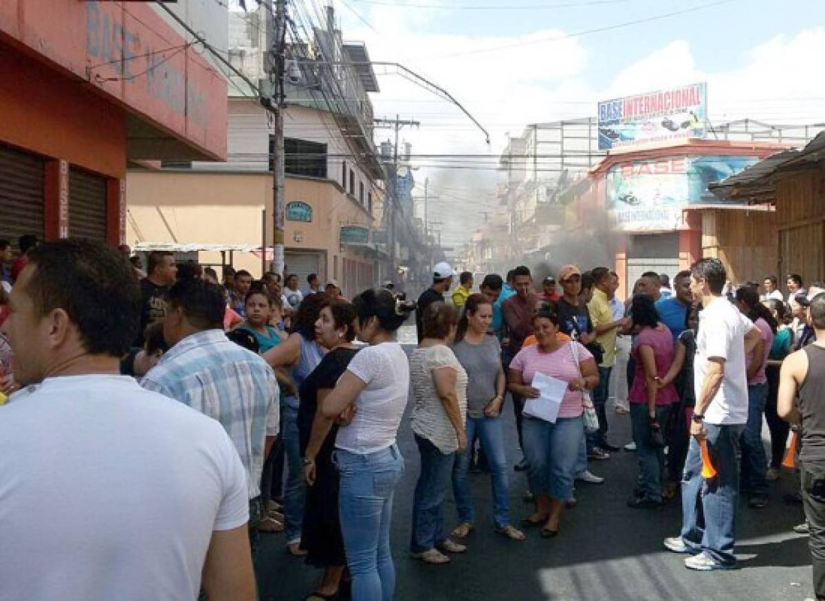 Importadores realizan protesta en Comayagüela por alza a impuestos