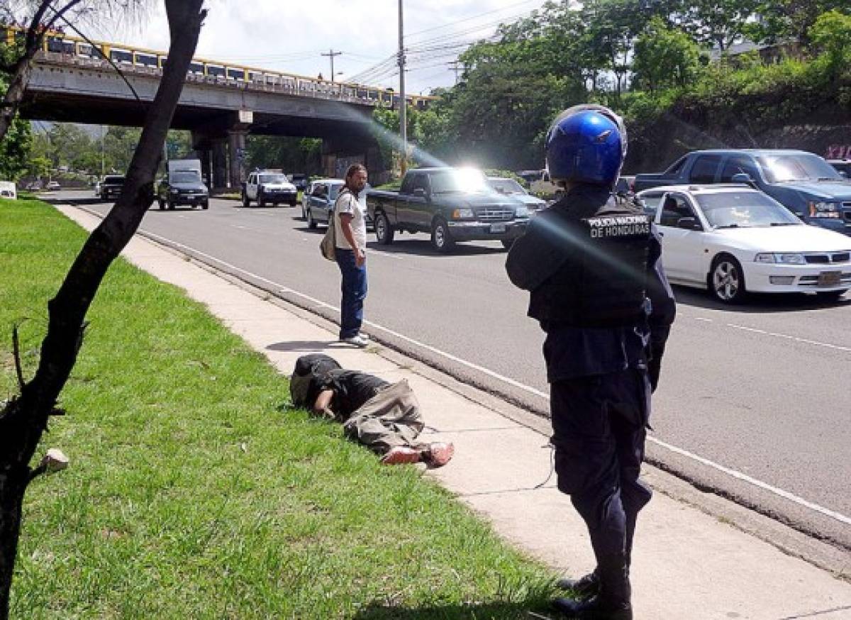 Policía mata a asaltante en la capital de Honduras