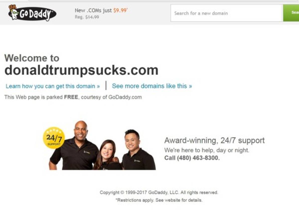 Trump, el rey de los dominios en internet