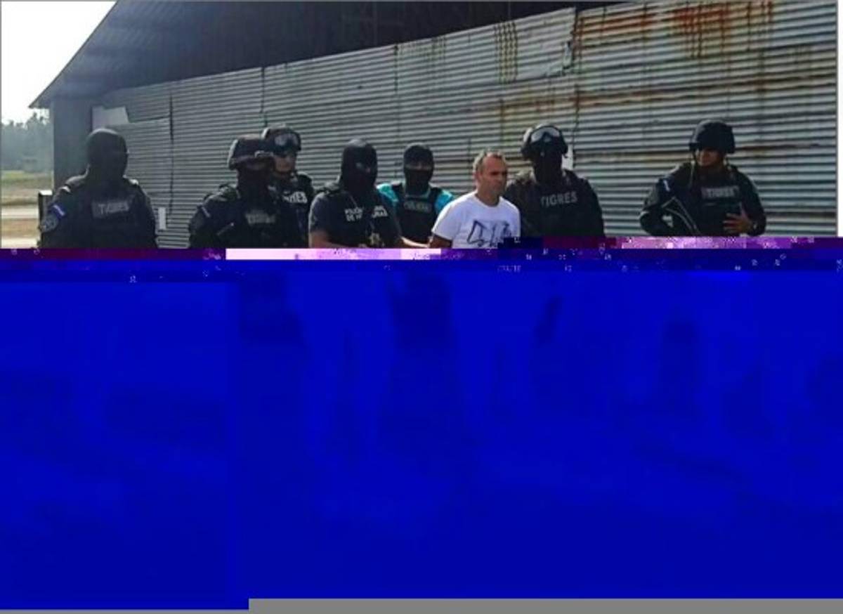 Franco Lombardi fue trasladado bajo resguardo policía a la capital de Honduras.