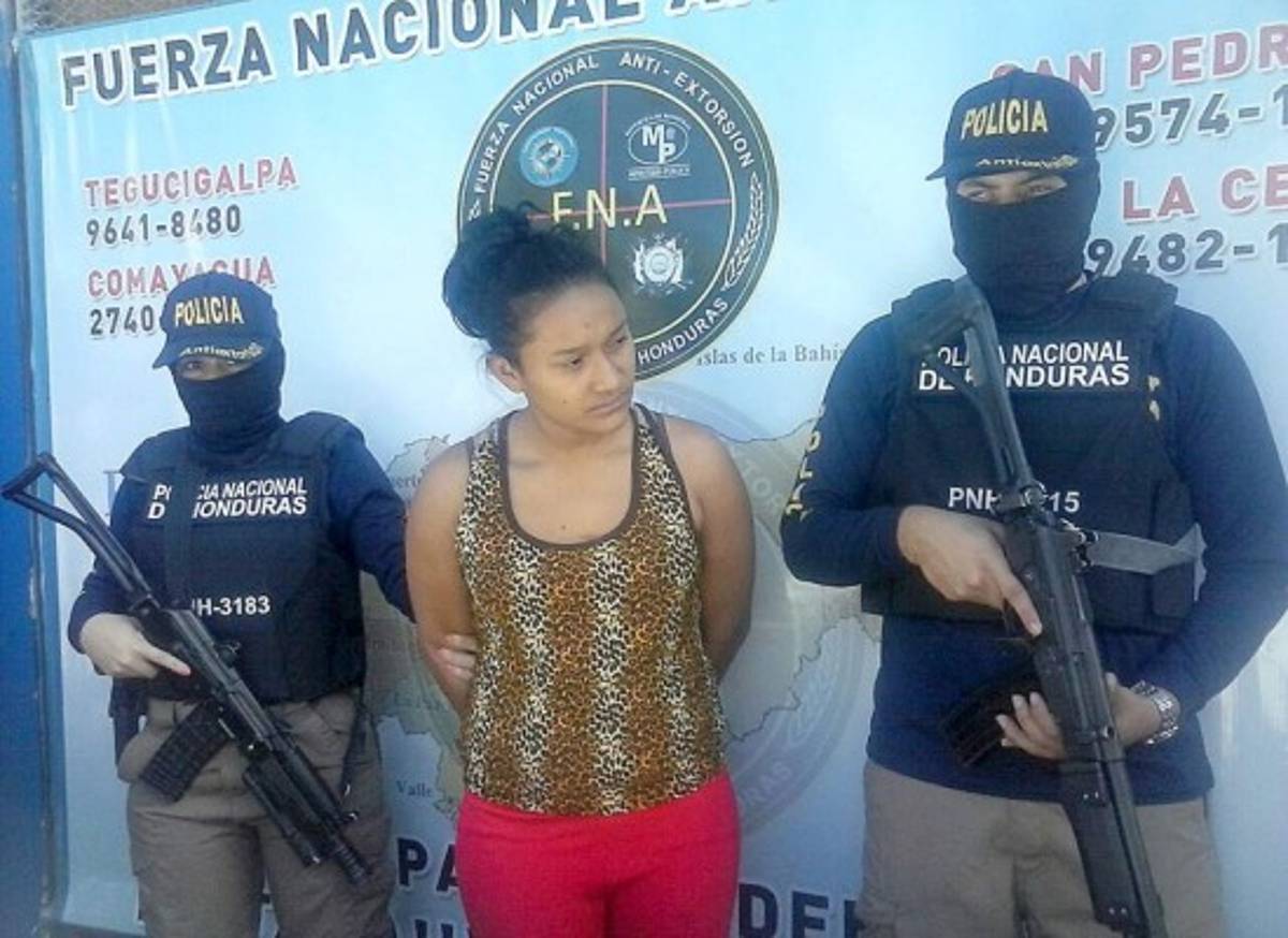 Capturan a supuesta extorsionadora en Comayagüela