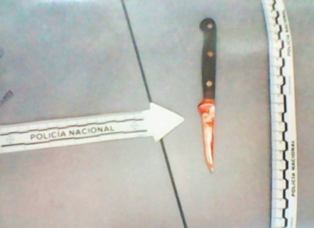 Con este cuchillo se asesinó al abogado Montes