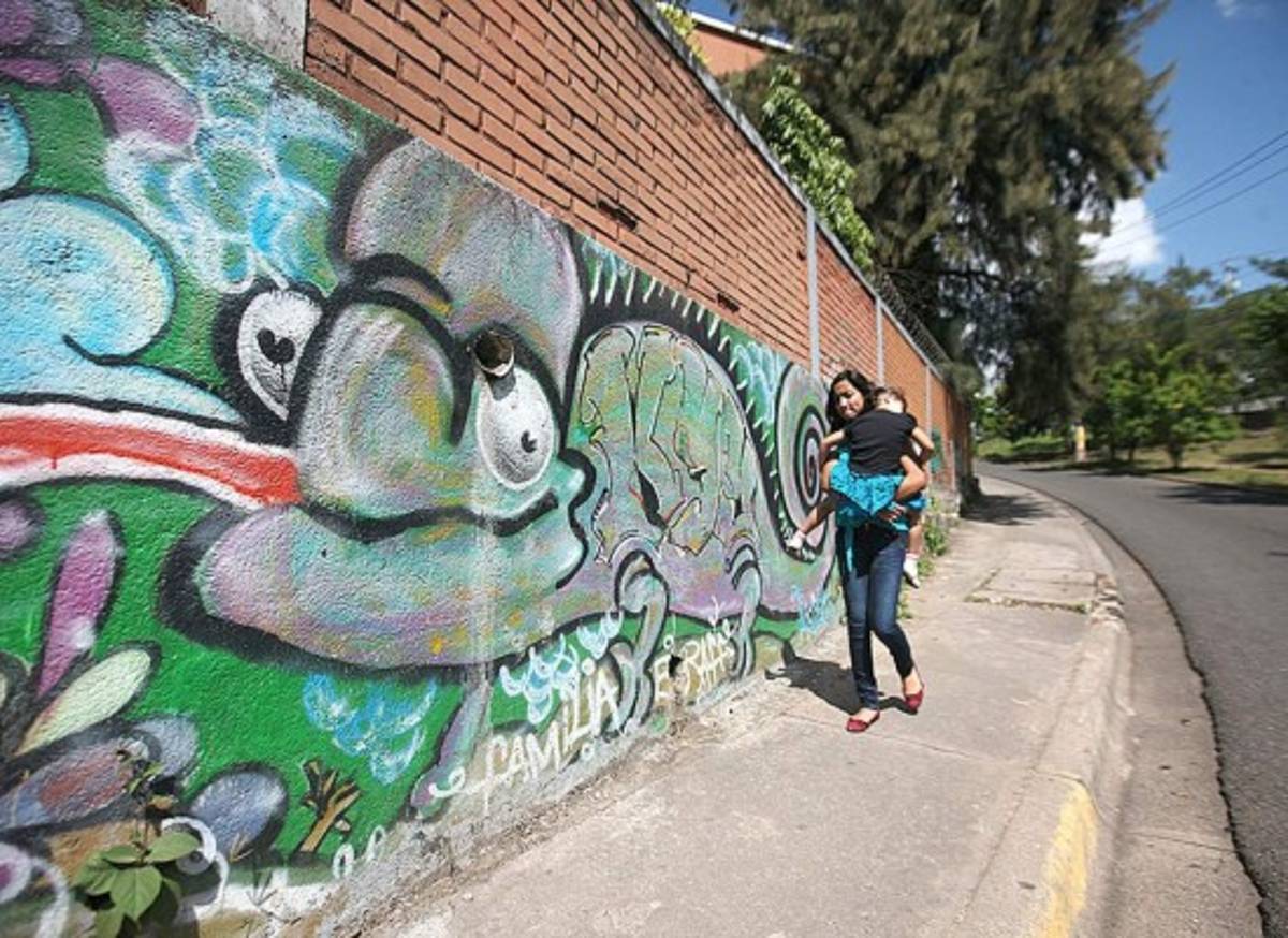 Hondureños a favor y en contra de grafitis