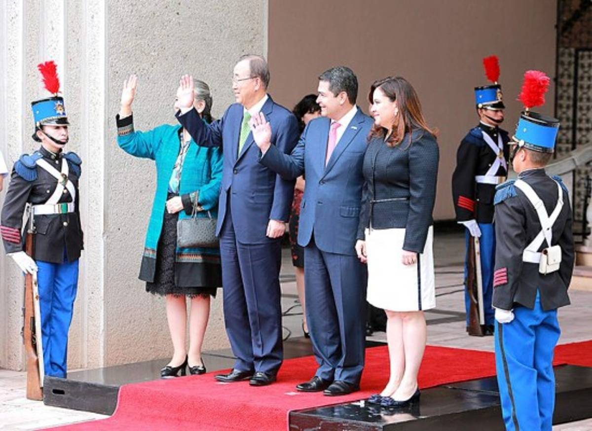 La visita de Ban Ki-moon a Honduras en fotos