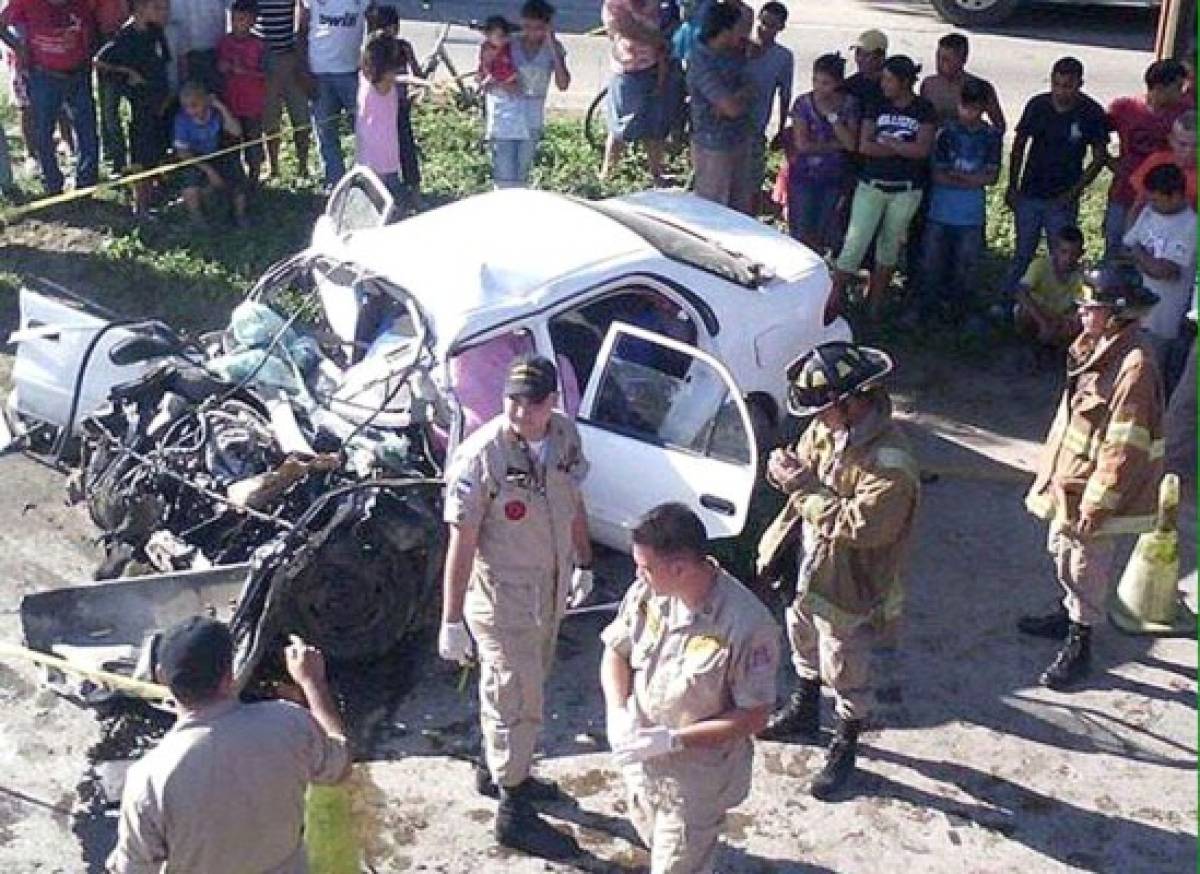 Tres muertos y tres heridos en un accidente al norte de Honduras