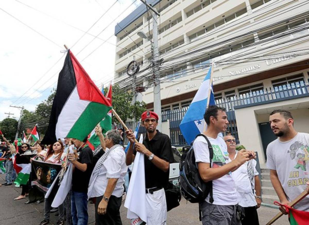 Hondureños protestan contra ataques de Israel