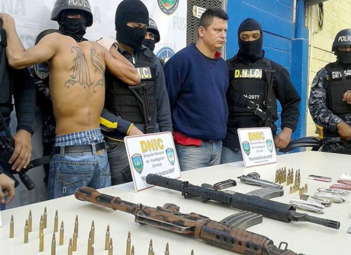 Honduras: Capturan a líderes de la Mara Salvatrucha con armas y drogas