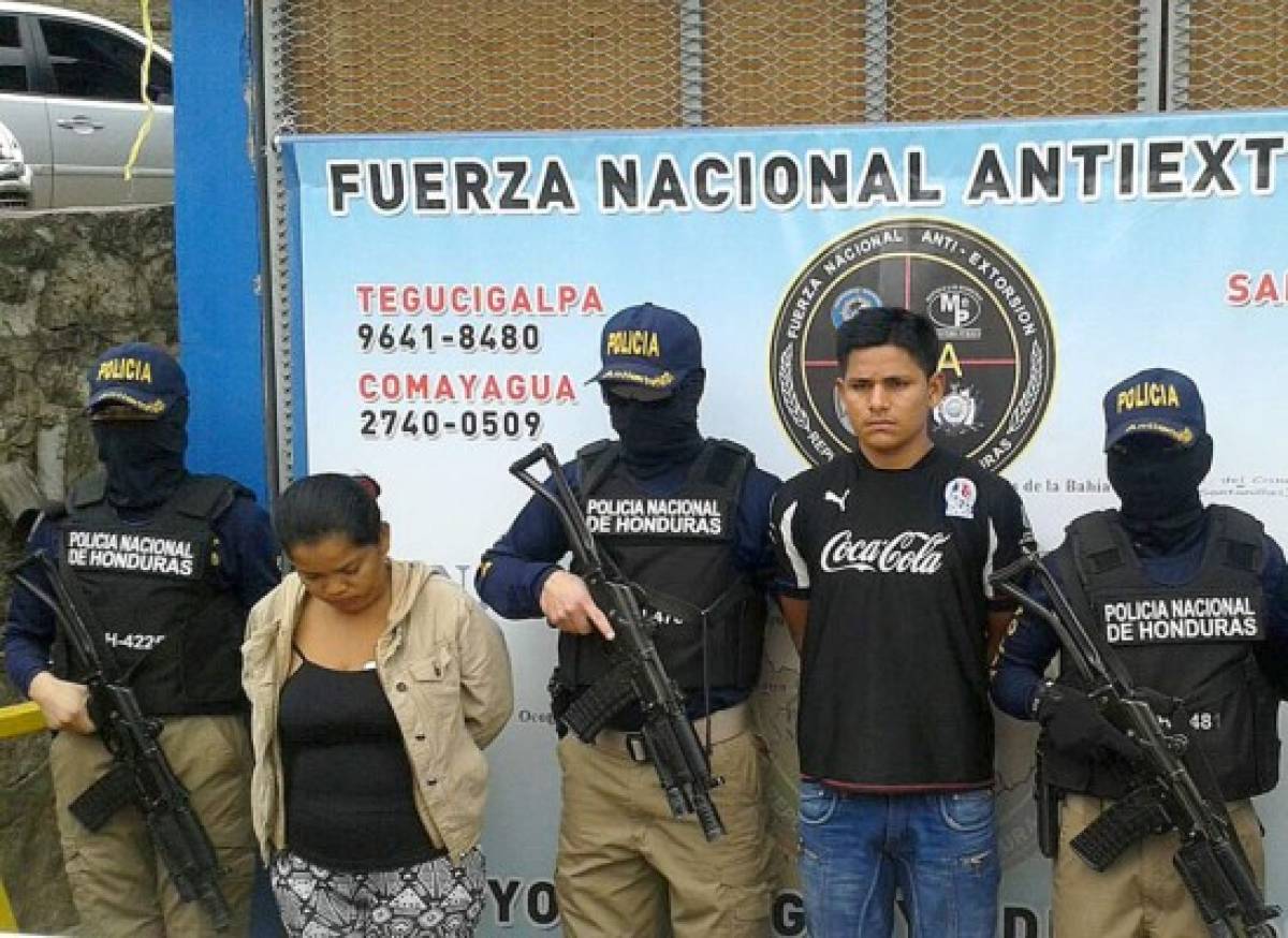 Capturan a presuntos extorsionadores en Comayagüela