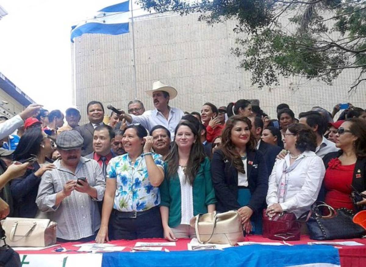 Protesta en Congreso Nacional de Honduras