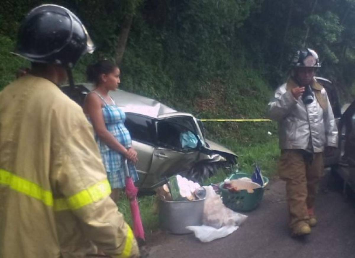Cinco heridos en accidente de tránsito al norte de Honduras