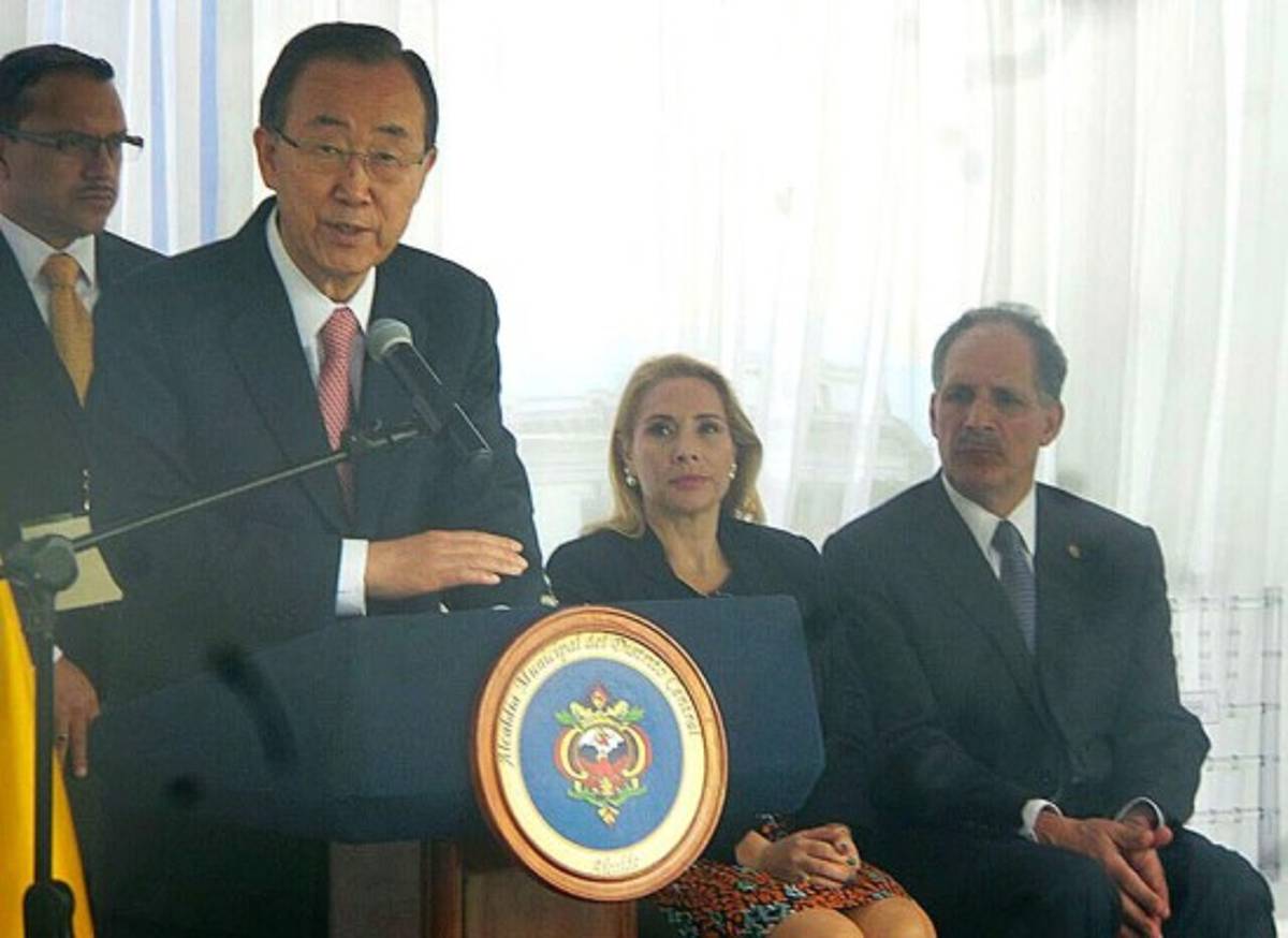 La visita de Ban Ki-moon a Honduras en fotos