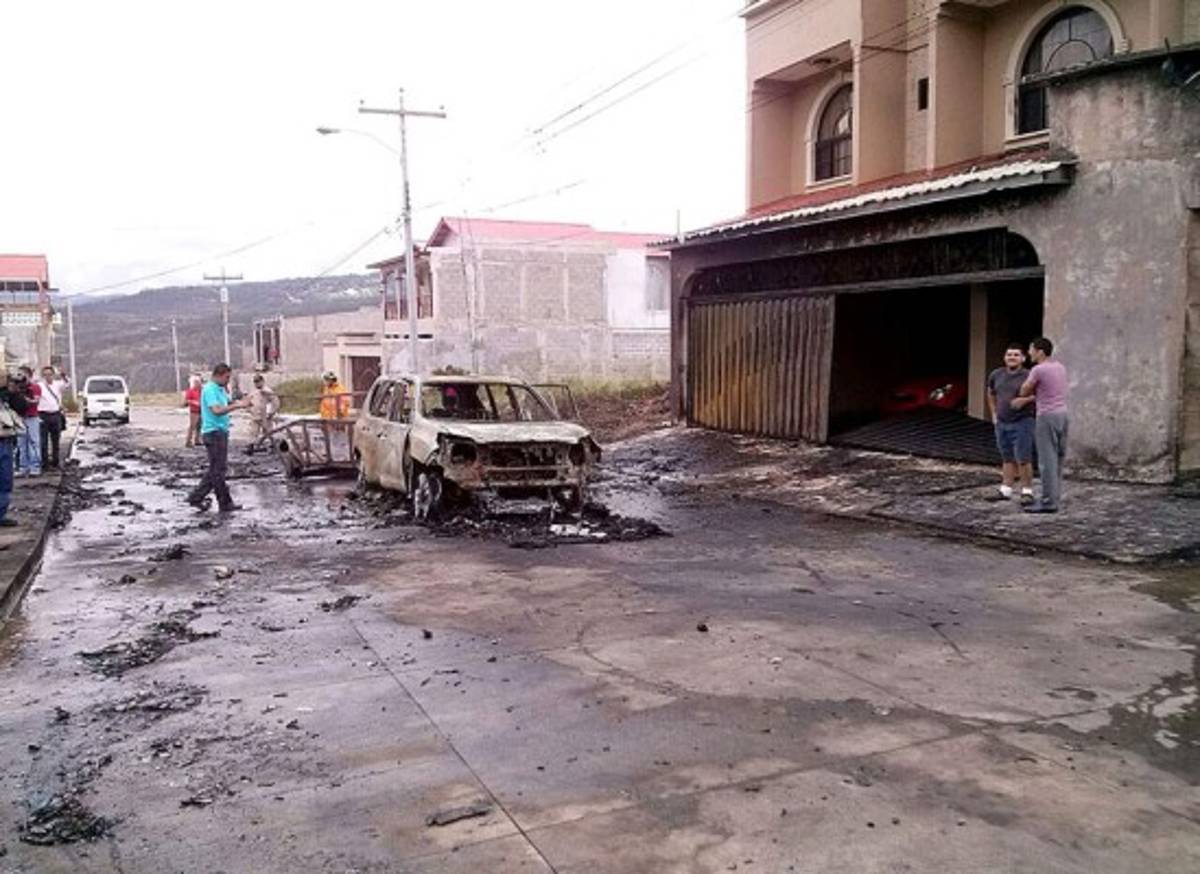 Honduras: Millonario decomiso de pólvora a dueño de carro que explotó