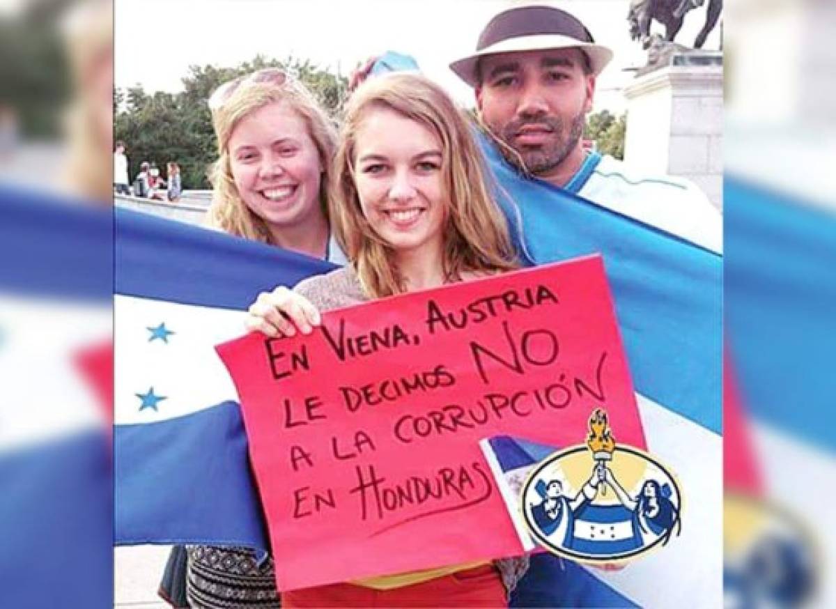 Marchas de hondureños contra la corrupción trascienden fronteras