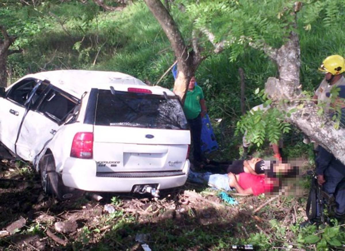 Olancho: Dos muertos y cuatro heridos en accidente