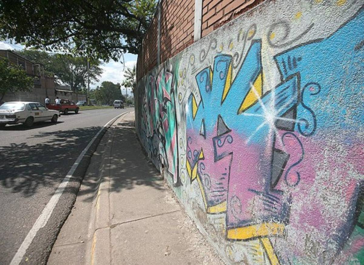 Hondureños a favor y en contra de grafitis