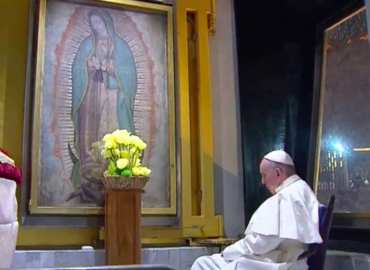 El Papa se encuentra con la venerada Guadalupe