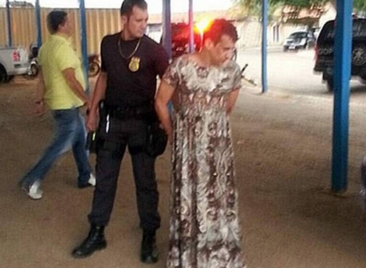 Preso se disfraza de anciana para intentar escapar en Brasil
