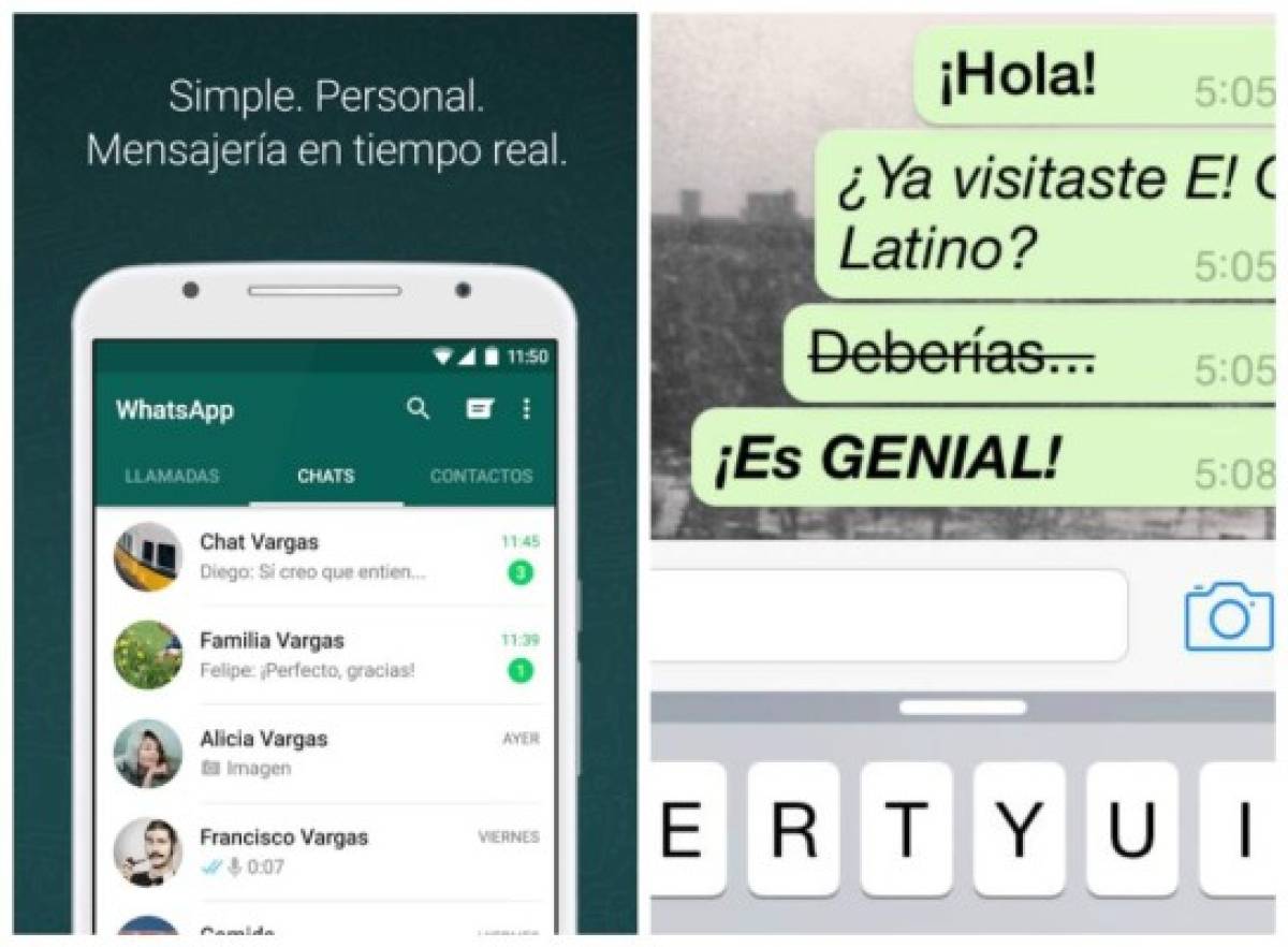 WhatsApp te permitirá escribir textos en negritas, cursivas y tachado