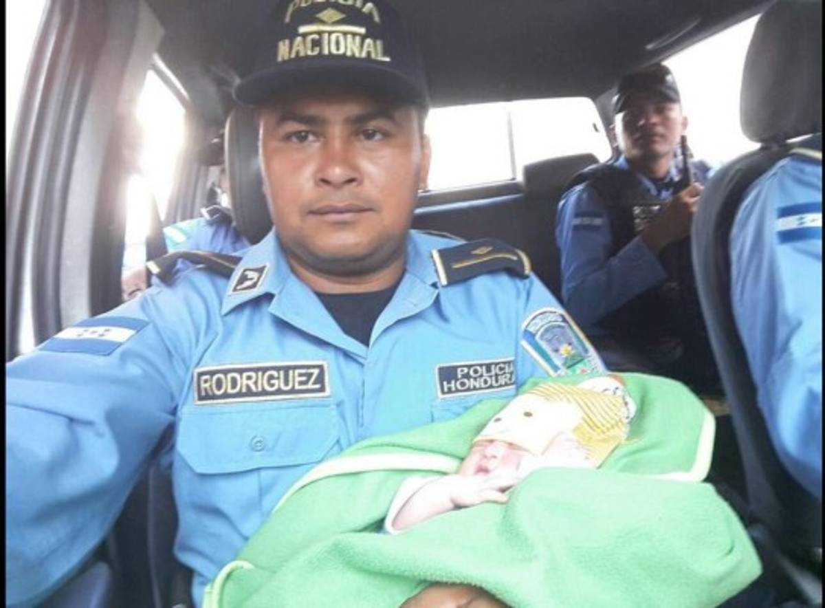 Policías hallan bebé abandonada en colonia La Rosa de la capital de Honduras