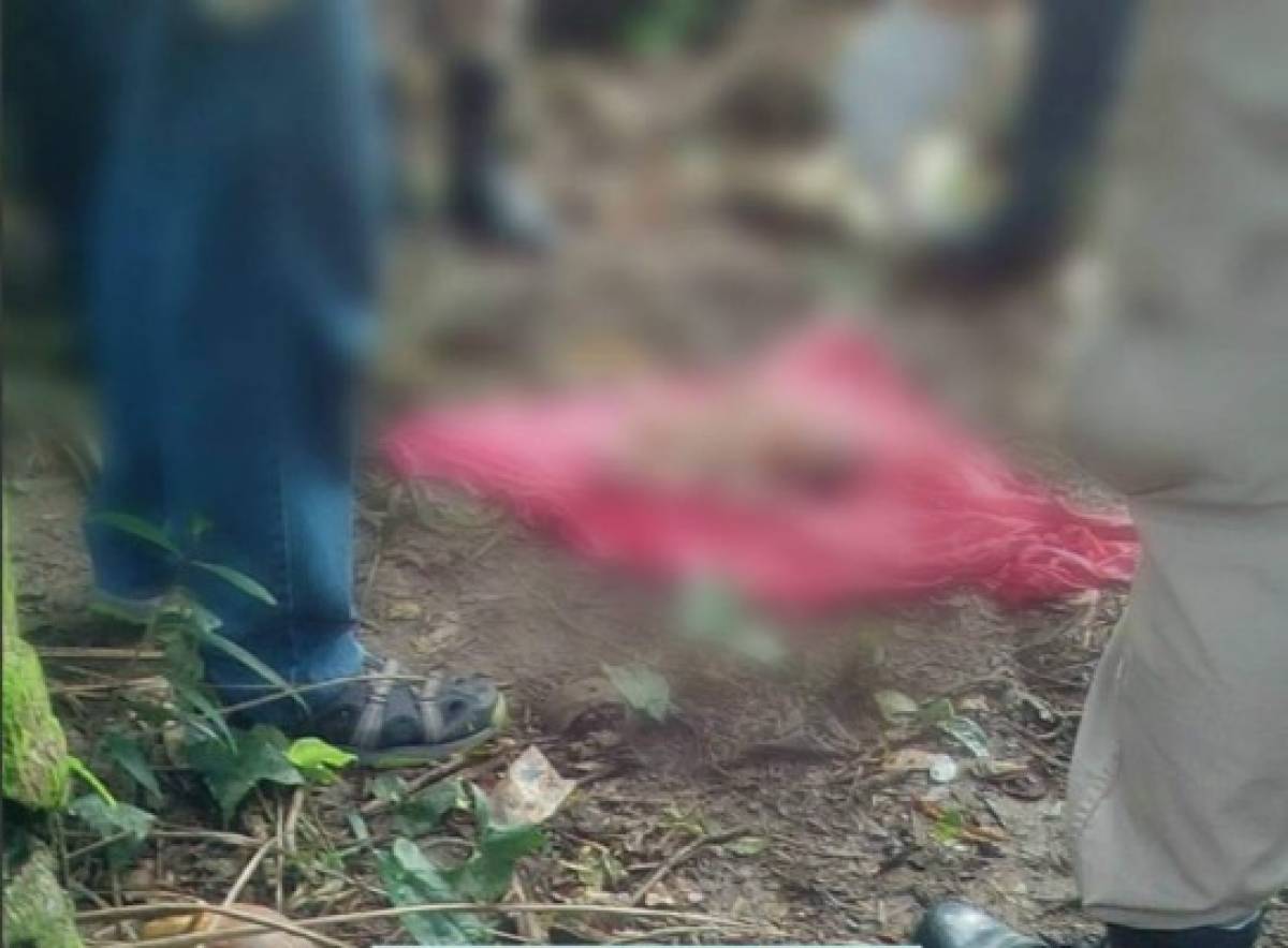 Hallan feto de 8 meses a la orilla de una quebrada del municipio de Omoa